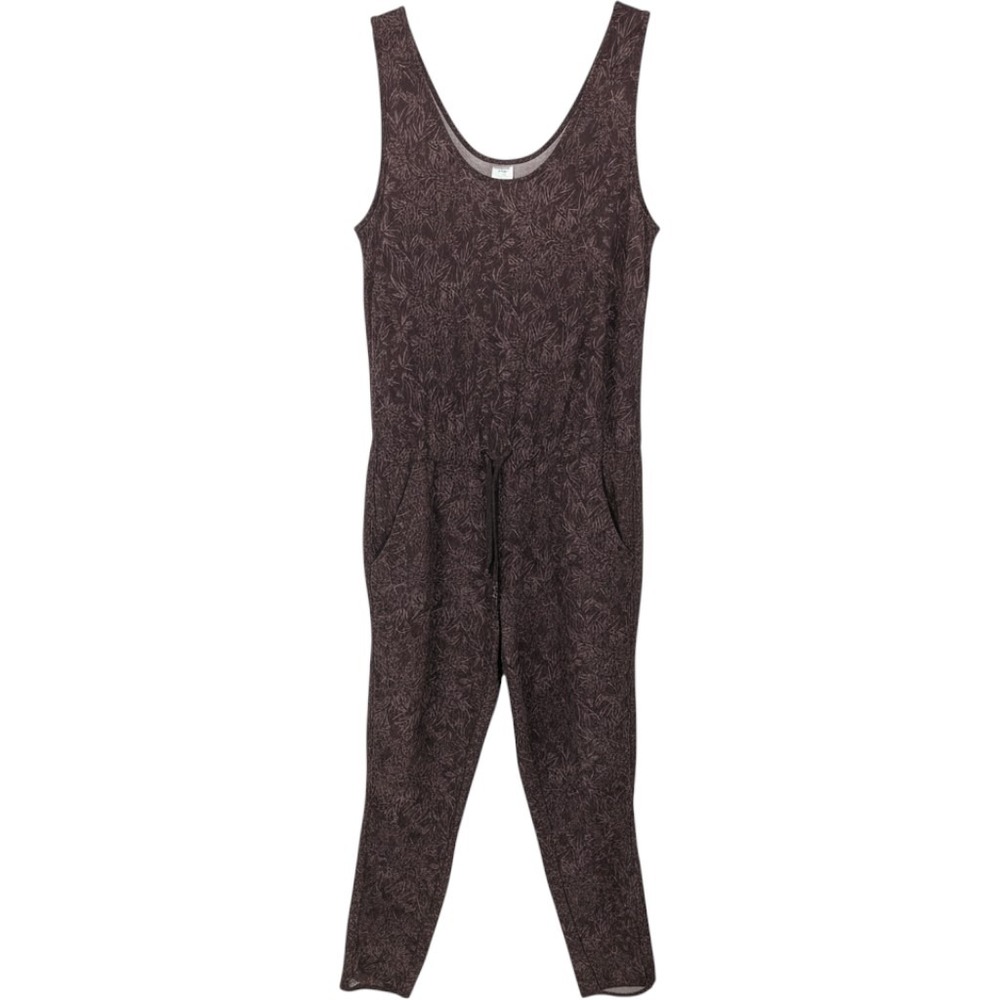 Patagonia Fleetwith Jumpsuit Women XL Brown Floral Sleeveless Outdoors Casual